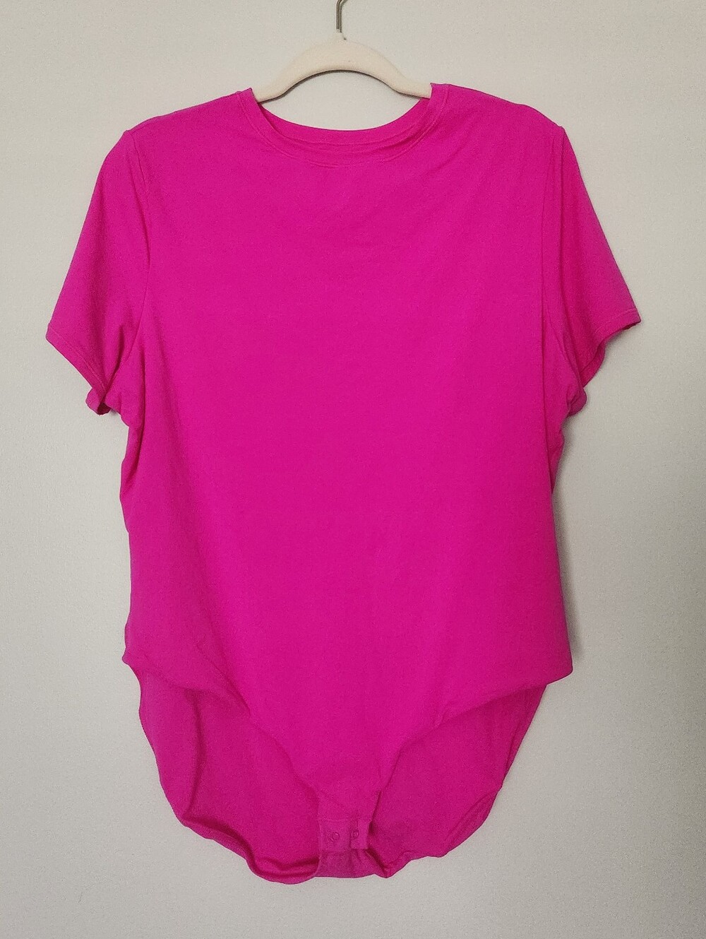 SKIMS Pink Bodysuit Top with Short Sleeves Women's Size 4x